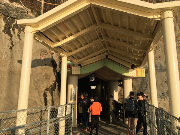 江ノ島岩屋洞窟の入り口に到着